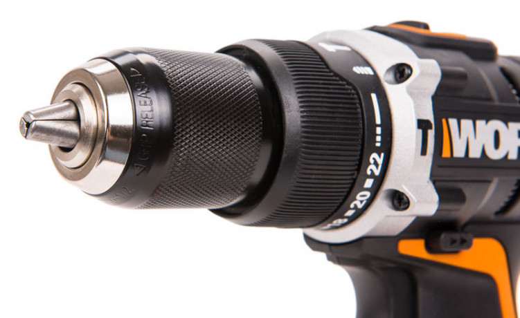Ударная дрель-шуруповерт WORX WX373, 20v, 60 Нм, в комплекте АКБ 2х2 А·ч и ЗУ,кейс (аккумуляторная)