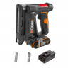 Степлер WORX WX843, 20v, в комплекте АКБ 2 А·ч и ЗУ, кейс (аккумуляторный)