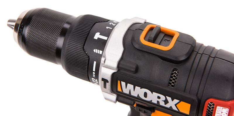 Ударная дрель-шуруповерт WORX WX373.9, 20v, 60 Нм, без АКБ и ЗУ (аккумуляторная)