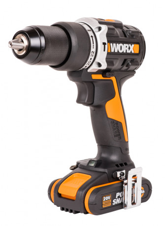 Ударная дрель-шуруповерт WORX WX352, 20v, 60 Нм, в комплекте АКБ 2х2 А·ч и ЗУ, кейс (аккумуляторная)