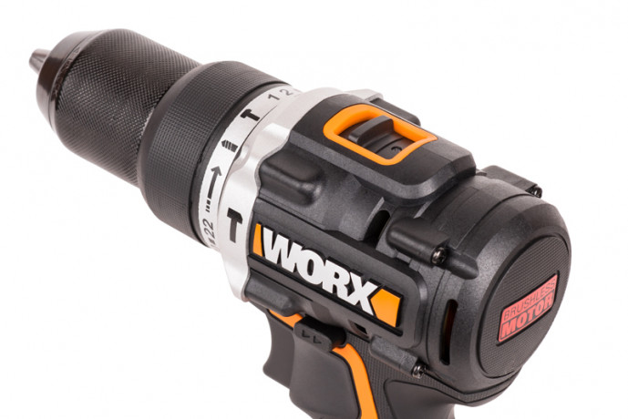 Ударная дрель-шуруповерт WORX WX352, 20v, 60 Нм, в комплекте АКБ 2х2 А·ч и ЗУ, кейс (аккумуляторная)