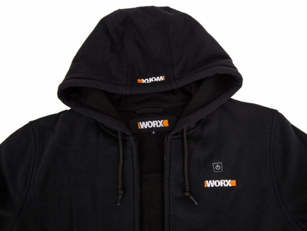 Куртка с подогревом Worx WA4660, S, темно-серая