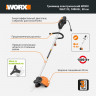 Триммер WORX WG111E, 220v, 38 см, 1000 Вт (сетевой)