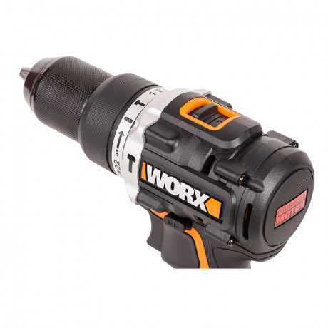 Ударная дрель-шуруповерт WORX WX352.1, 20v, 60 Нм, в комплекте АКБ 2х4 А·ч и ЗУ, ЗУ, кейс (аккумуляторная)