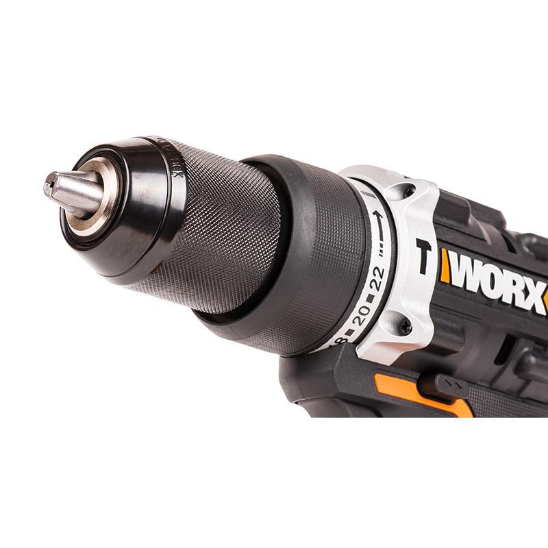 Ударная дрель-шуруповерт WORX WX352.1, 20v, 60 Нм, в комплекте АКБ 2х4 ...