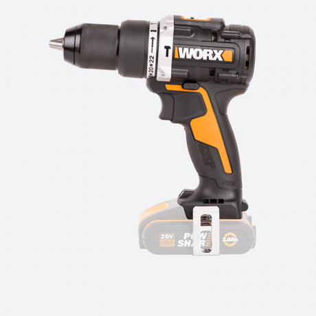 Ударная дрель-шуруповерт WORX WX352.9, 20v, 60 Нм, без АКБ и ЗУ (аккумуляторная)