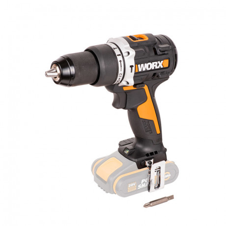 Ударная дрель-шуруповерт WORX WX352.9, 20v, 60 Нм, без АКБ и ЗУ (аккумуляторная)