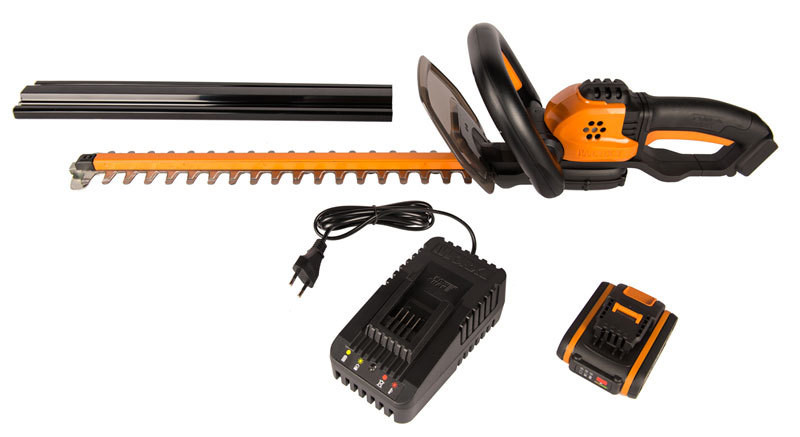 Кусторез WORX WG261, 20v, 44 см, в комплекте АКБ 2 А·ч и ЗУ (аккумуляторный)