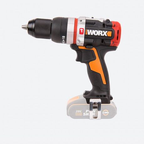Ударная дрель-шуруповерт WORX WX354.9, 20v, 60 Нм, без АКБ и ЗУ (аккумуляторная)