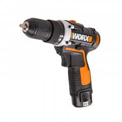 Шуруповерт WORX WX128.3, 12v, в комплекте АКБ 2 А·ч и ЗУ, кейс (аккумуляторный)