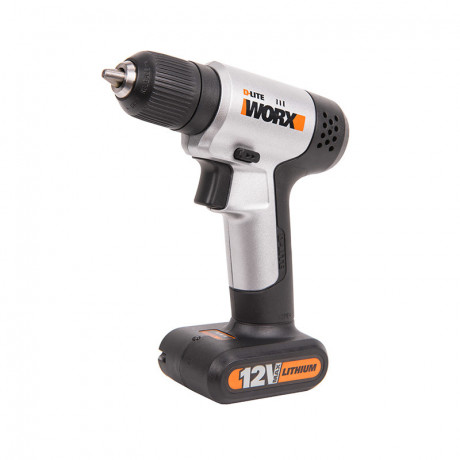 Шуруповерт WORX WX104.2, 12v, в комплекте АКБ 1.5 А·ч и ЗУ, аксессуары, (аккумуляторный)