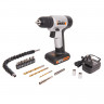 Шуруповерт WORX WX104.2, 12v, в комплекте АКБ 1.5 А·ч и ЗУ, аксессуары, (аккумуляторный)