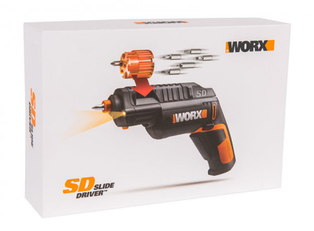Отвертка WORX SD Slide Driver WX254.4, 4v, 3 Нм (аккумуляторная) с набором бит 5 шт