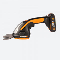 Ножницы для стрижки травы и кустарников в комплекте с тяпкой WORX WG801E.5, в комплекте АКБ 2 А·ч и ЗУ (аккумуляторные)