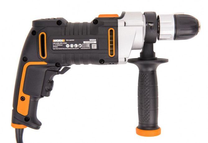 Дрель-ударная WORX WX318, 220v, 32 Нм, 810 Вт (сетевая)