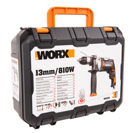 Дрель-ударная WORX WX318, 220v, 32 Нм, 810 Вт (сетевая)