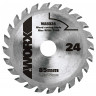 Пильный диск твердосплавный WORX 24Т ТСТ 85х1,2х15 мм
