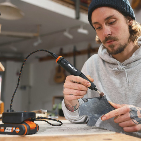 Гравировальная машинка WORX MAKER X WX739.9, 20v, без АКБ и ЗУ (аккумуляторная)