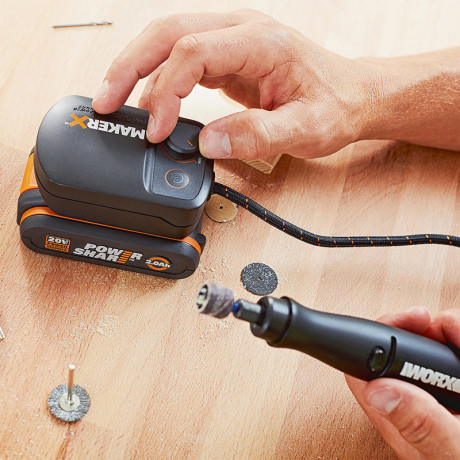 Гравировальная машинка WORX MAKER X WX739.9, 20v, без АКБ и ЗУ (аккумуляторная)