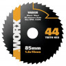 Пильный диск по металлу WORX 44T HSS 85х1,2х15 мм