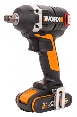 Гайковерт WORX WX279, 20v, 300 Нм, в комплекте АКБ 2х2 А·ч и ЗУ, кейс (аккумуляторный)