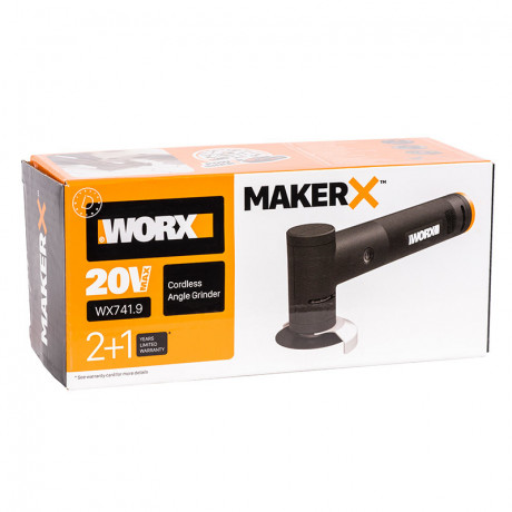 Мини-углошлифовальная машинка WORX MAKER X WX741.9, 20v, без АКБ и ЗУ (аккумуляторная)