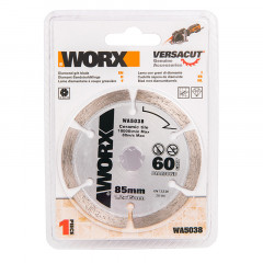 Пильный диск алмазный WORX 85х1,2х15 мм
