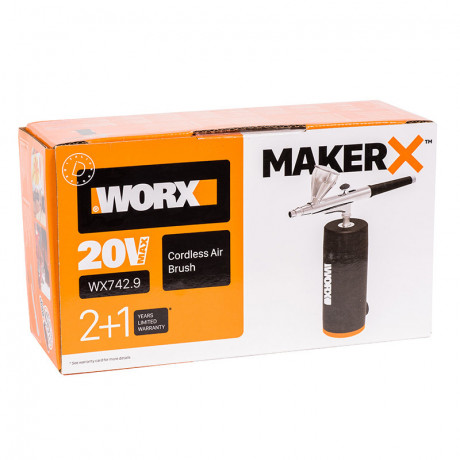 Краскопульт WORX MAKER X WX742.9, 20v, без АКБ и ЗУ (аккумуляторная)