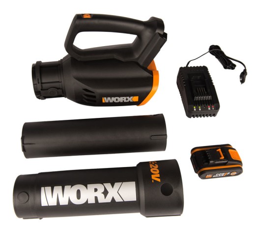 Воздуходувка WORX AIR TURBINE WG547E, 20v, в комплекте АКБ 2 А·ч и ЗУ (аккумуляторная)