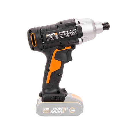 Ударный винтоверт WORX WX291.9, 20v, 170 Нм, без АКБ и ЗУ (аккумуляторный)