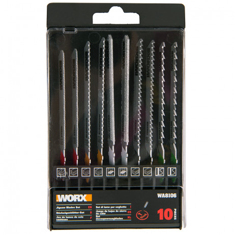 Набор пилок для лобзика WORX, 10 шт