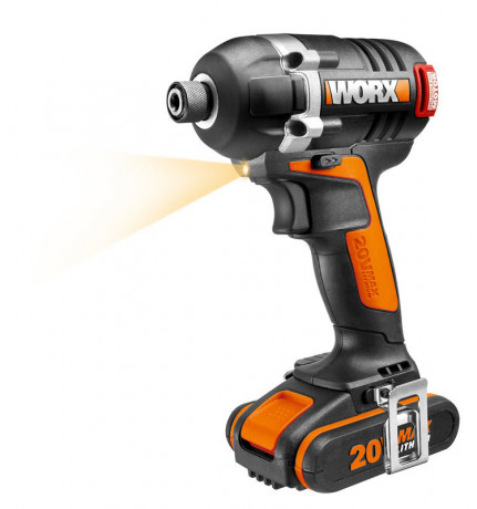Винтоверт WORX WX292, 20v, 175 Нм,в комплекте АКБ 2х2 А·ч и ЗУ, кейс (аккумуляторный)