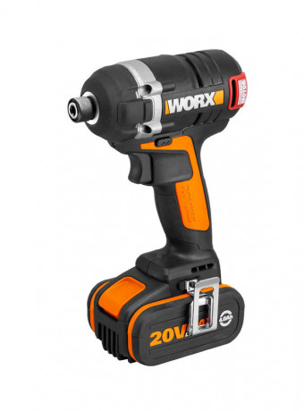 Винтоверт WORX WX292, 20v, 175 Нм,в комплекте АКБ 2х2 А·ч и ЗУ, кейс (аккумуляторный)