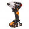 Ударный винтоверт WORX WX261, 20v, 230 Нм, в комплекте АКБ 2х2 А·ч и ЗУ, кейс (аккумуляторный)