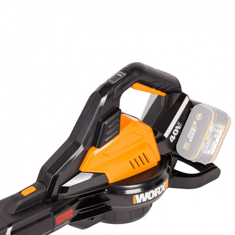 Воздуходувка + пылесос  WORX WG583E.9, 40v, без АКБ и ЗУ (аккумуляторный)