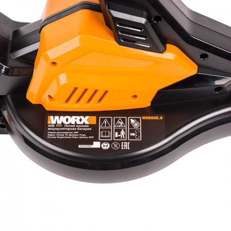 Воздуходувка + пылесос  WORX WG583E.9, 40v, без АКБ и ЗУ (аккумуляторный)