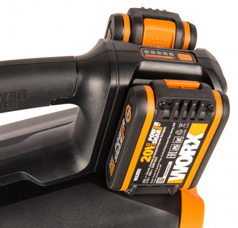 Воздуходувка WORX WG584E.9, 40v, без АКБ и ЗУ (аккумуляторная)