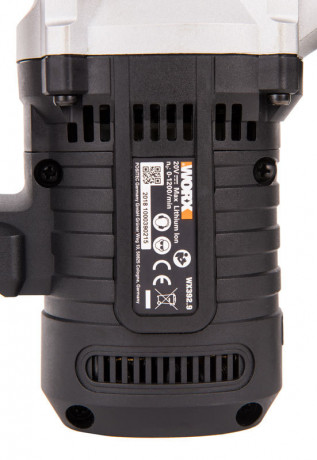 Перфоратор WORX WX392.9, 20v, 2.2 Дж, без АКБ и ЗУ (аккумуляторный)