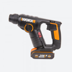 Перфоратор WORX WX394.3, 20v, 1.5 Дж, в комплекте АКБ 2 А·ч и ЗУ, кейс (аккумуляторный)