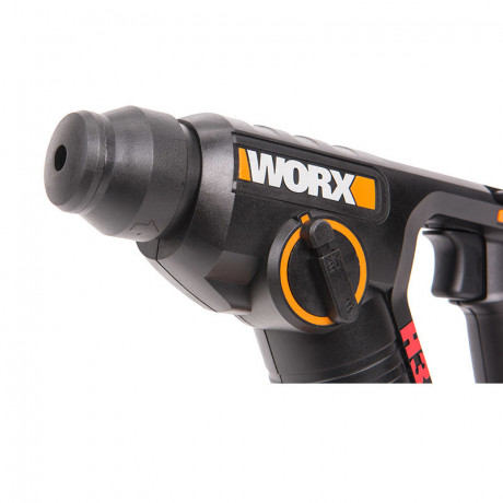 Перфоратор WORX WX394.3, 20v, 1.5 Дж, в комплекте АКБ 2 А·ч и ЗУ, кейс (аккумуляторный)