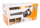 Воздуходувка WORX WX094.9, 20v, без АКБ и ЗУ (аккумуляторная)