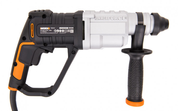 Перфоратор WORX WX339, 220v, 2.5 Дж, 800 Вт, кейс (сетевой)