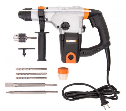 Перфоратор WORX SDS-Plus WX333, 220v, 5 Дж, 1250 Вт (сетевой)
