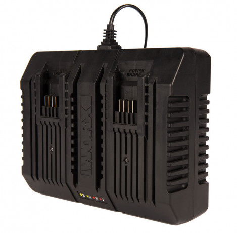 Двойное зарядное устройство WORX WA3883, 20v, 2 A