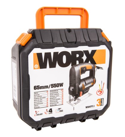 Лобзик WORX WX477.1, 220v, 550 Вт, кейс (сетевой)