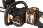 Цепная пила WORX WG384E, 40v, 35 см, в комплекте АКБ 2х2 А·ч и двойное ЗУ (аккумуляторная)