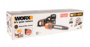 Цепная пила WORX WG384E, 40v, 35 см, в комплекте АКБ 2х2 А·ч и двойное ЗУ (аккумуляторная)