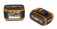Комплект WORX WA3553.2: АКБ 2x4 А·ч