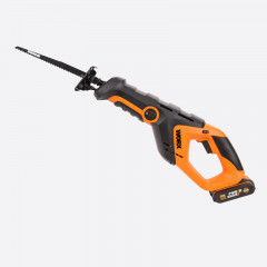 Сабельная пила WORX WX508, 20v, в комплекте АКБ 2 А·ч и ЗУ, сумка (аккумуляторная)