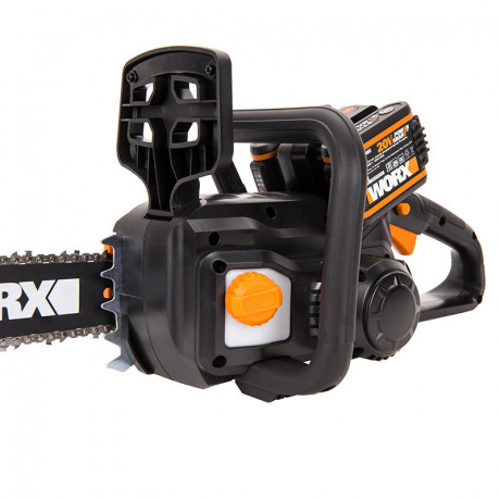 Цепная пила WORX WG381, 40v, 30см, в комплекте АКБ 2х2 А·ч и ЗУ (аккумуляторная)